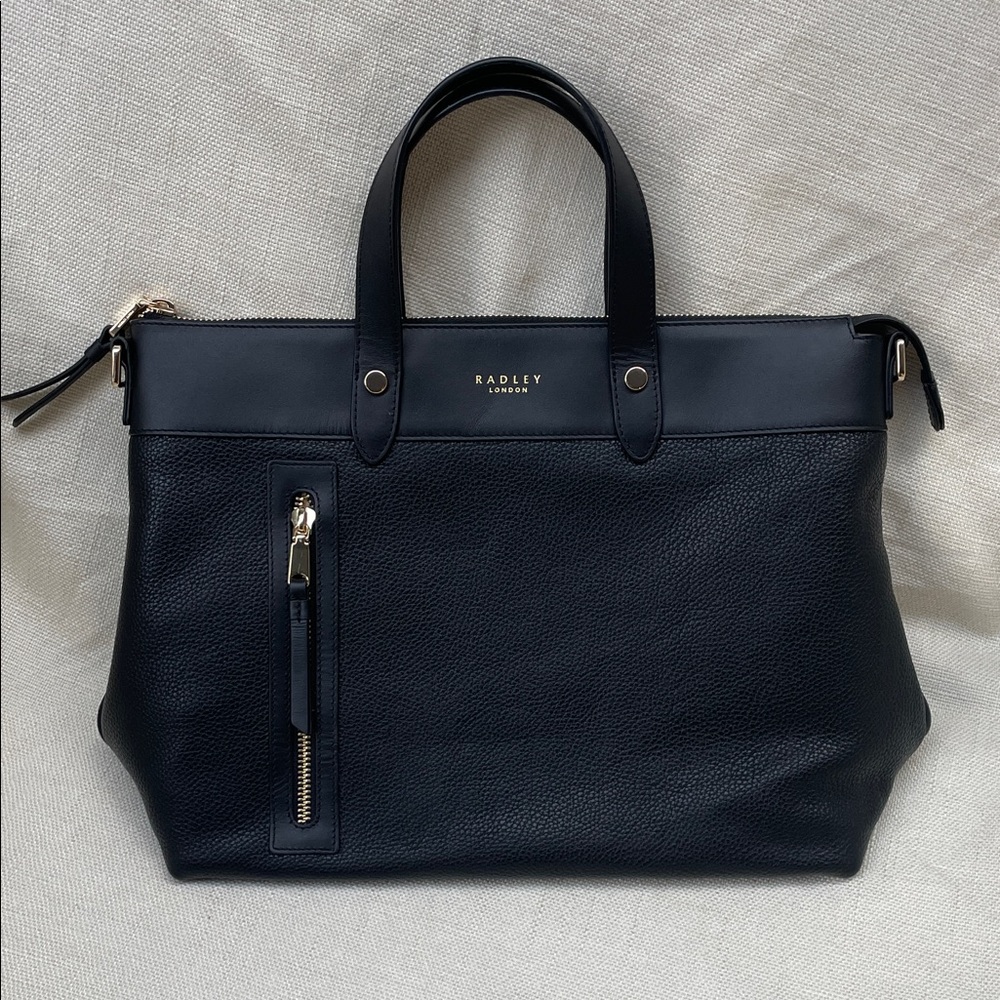RADLEY LONDON Black Leather Zippy Medium Zip-top Grab